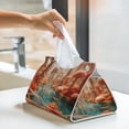 thumbnail image 6 of Salouo Fantasy Underwater Jellyfish Pattern Long Tissue Box Cover Rectangular–Plus Size Tissue Box Holder Modern LeatheLarge Tissue Holder for Bathroom Car & Office Decor, 6 of 7