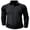 Black, variant on SwiftWear Long Sleeve Golf Shirts for Men Solid Color Lapel Button Polo-Shirt Slim Fit Comfort Tops, Black S