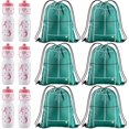 thumbnail image 1 of wonima44 Tennis Party Favors Tennis Water Bottle with Bags Bulk Drawstring Bag Gift Goodie Treat Bags 24 oz Water Bottle Cup for Team Theme Accessories Sports Party Supplies Gift, 1 of 1