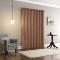 thumbnail image 2 of Sun Zero Vance 2-Piece Magnetic Closure 100% Blackout Back Tab Curtain Panel Pair, Dusty Terracotta, 37”W x 84"L, 2 of 10
