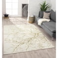 thumbnail image 2 of MDA Home Ksamil 7'11" x 10'10" Abstract Area Rug in Beige/Gold, 2 of 7