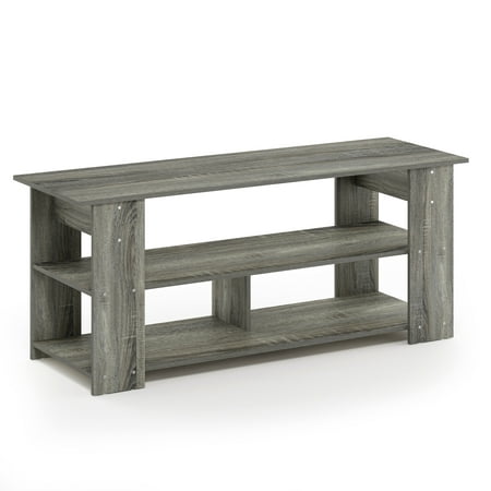 Furinno 15118 JAYA TV Stand Up To 50-Inch, French Oak Grey/Black ...