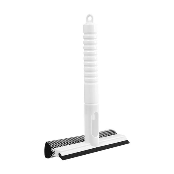 Vxdvou Glass Scraper, Multifunctional Three In One Wiper for Window Cleaning, Stainless Steel Handheld Scraper with Microfiber Washer & Sprayer, Household Glass & Mirror Cleaning Tool