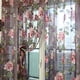 thumbnail image 3 of Cortina transparente Wdftyju con estampado de flores color vino 100x250cm 2 uds, 3 of 6