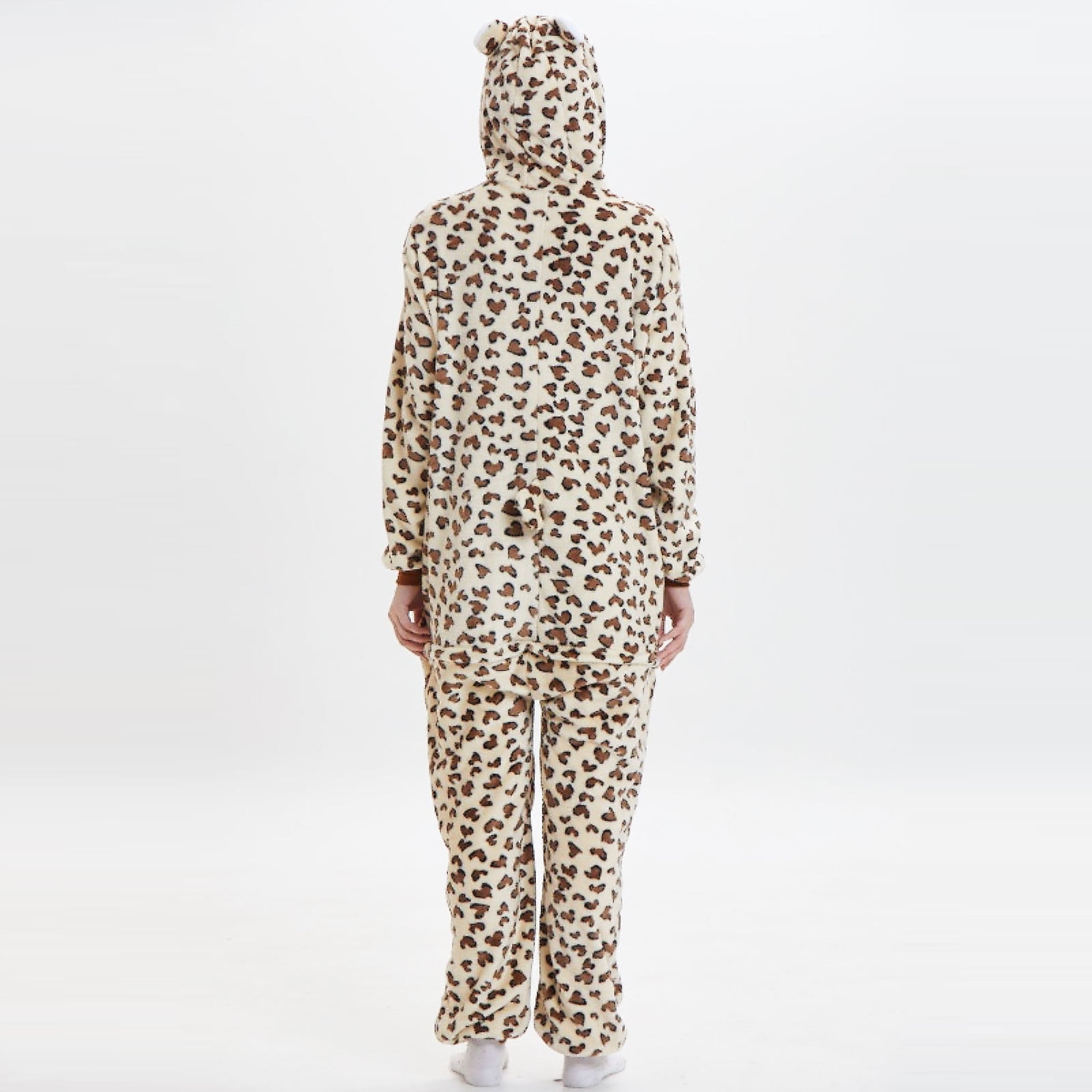 Leopard flannel pajamas new arrivals