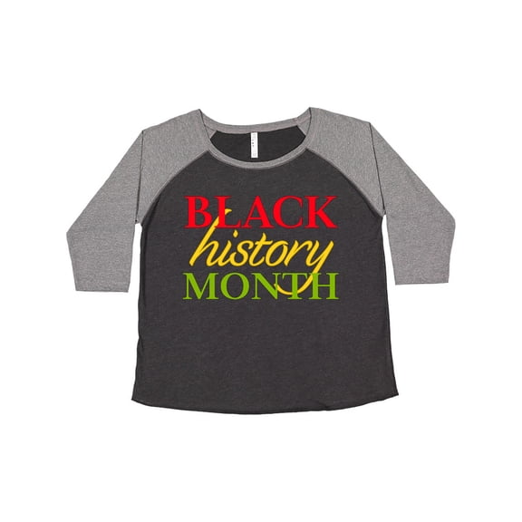 Inktastic Black History Month- Red, Green, Yellow Women's Plus Size T-Shirt
