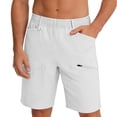 thumbnail image 7 of Admvng Men's Shorts Summer Casual Work Classic Business Pants with Zipper Pockets, 7 of 7