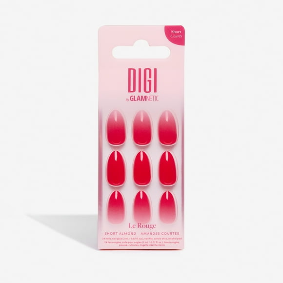 Faux ongles à coller Le Rouge Digi by Glamnetic