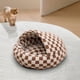 thumbnail image 1 of Cama cueva para gatos perfecl con funda con capucha redonda suave 50cm, 1 of 8
