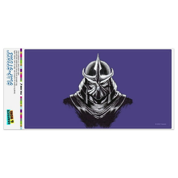 TMNT Shredder Head Automotive Car Window Locker Bumper Sticker