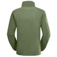 thumbnail image 3 of Miluxas Men's Full Zip Sweatshirt No Hood Hoodies Casual Cardigan Lightweight Cotton Hoody Green, 3 of 6