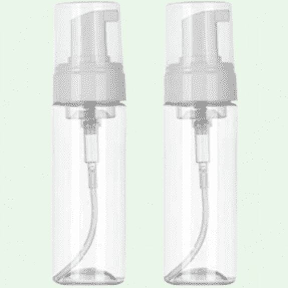 2Pcs Transparent Foaming Dispenser Bottle, 200ml Plastic Foam Pump Bottle for Travel, Portable Soap Container