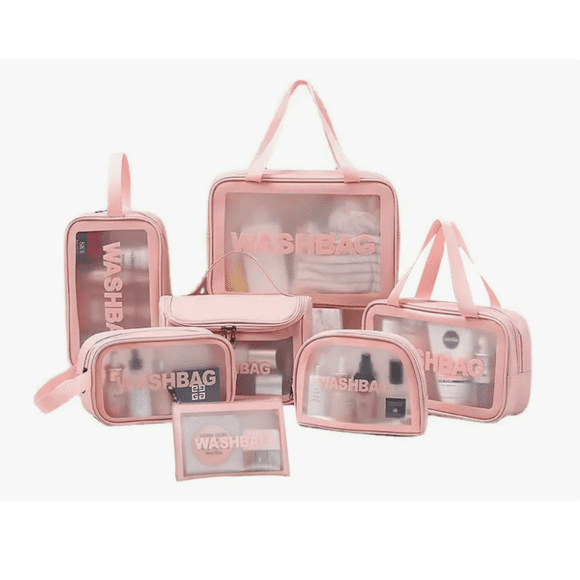 Kit Neceser Profesional Caja Cosmetiquera Color Rosa