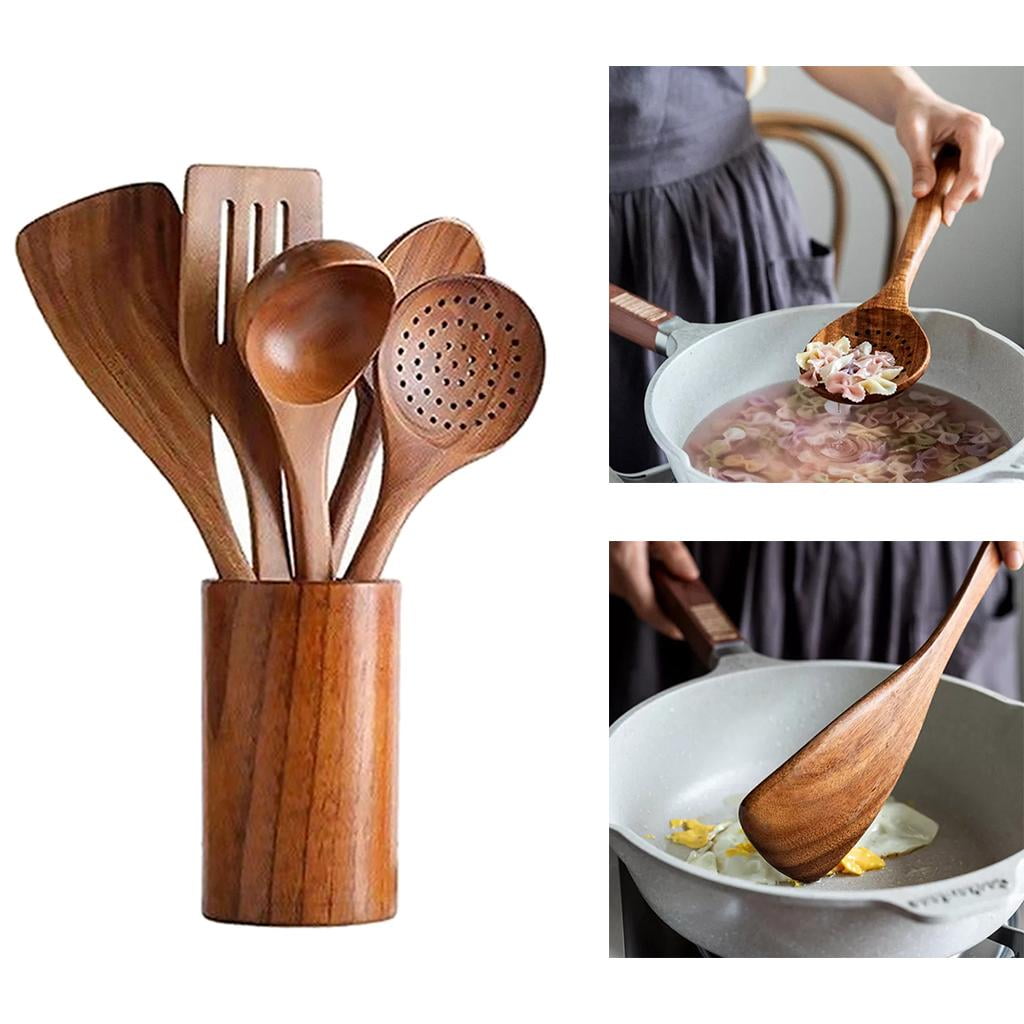 Natural Teak Wood Cooking Utensils – Chef Daryl's Food's