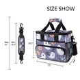 thumbnail image 3 of FORMRS Insulated Cooler Bag 24 Cans Capacity Soft Leakproof Lunch Box with Side Pockets, Blue Cute Halloween, 3 of 7