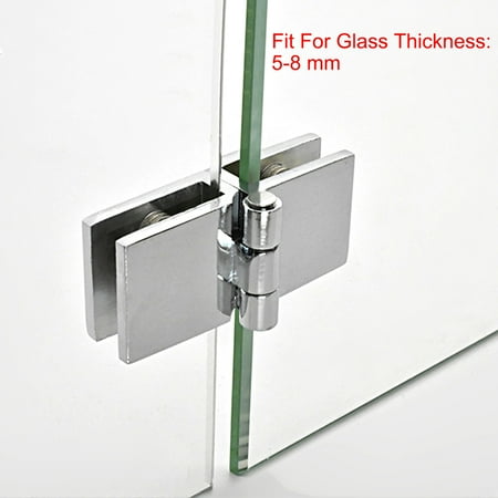 Glass Door Hinge 180 Degree Cupboard Showcase Cabinet Door Hinge