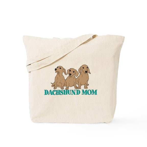 CafePress - Dachshund Mom Tote Bag - Unisex Canvas Tote Bag, Beige, 1-Piece