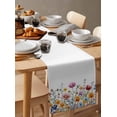 thumbnail image 6 of Seasonal Botanical Blooms Table Runner 72 Inches, Watercolor Floral Bed Runner Dresser Scarves Tabletop for Indoor Outdoor Parties/Ceremony/Banquet, 14" x 72", 6 of 8