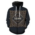 thumbnail image 1 of Sudadera con capucha y cremallera para hombre, estilo europeo y americano, informal, con estampado 3D, estilo Harajuku, unisex, de gran tamaño, 1 of 6