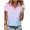 Pink, variant on Wenini Women Golf Tops Short Sleeve Zip Collared Lightweight Soft Summer Sporty Shirts Casual Striped Pullover, Pink XL