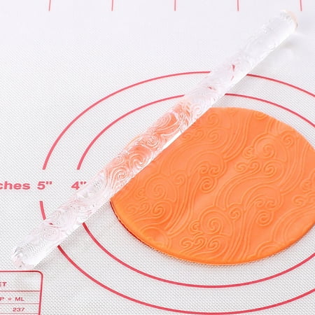 

Fondant Acrylics Printing Rolling Pin Sea Waves Transparent Rolling Pin Pastrys Baking Tools Embossing Baking Laundry Bag Mesh Wash Bag