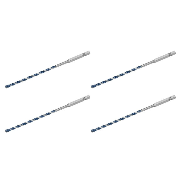 Bosch HCBG04T BlueGranite Turbo Hex 3/16 x 4 x 6 Hammer Drill Bit (4-Pack)