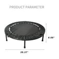 thumbnail image 6 of Mini Trampoline 40 Inch - Rebounder Trampoline for Adults & Kids - Adjustable Handle - Fitness Trampoline with Heavy Duty Steel Legs - Foldable Indoor/Outdoor Exercise Trampoline, 6 of 9