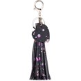 thumbnail image 1 of HSHDLDF Women Leather Tassels Keychain Car Circle Key Rings Gift Bag Hanging Buckle, 1 of 5