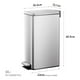thumbnail image 2 of Bote de basura EKO Stella Slim 30L Acero Inoxidable, bote de basura cocina, pedal resistente, bote basura baño, bote de basura grande, 2 of 7