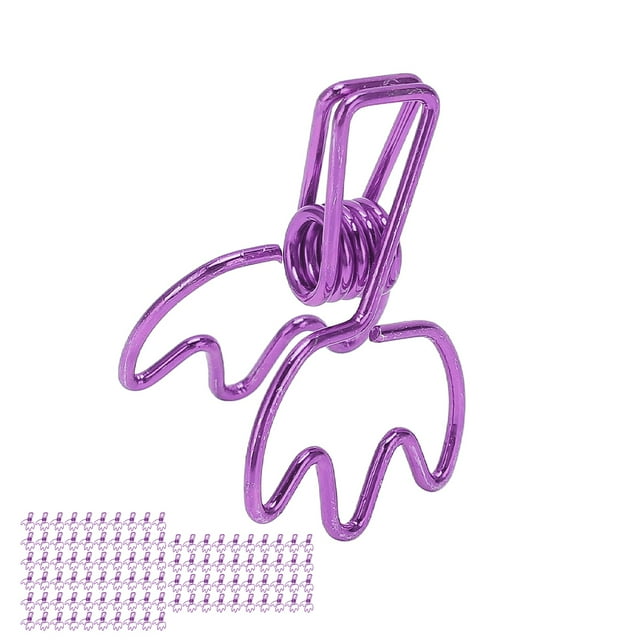 Cute Cartoon Crown Shape Paper Clips - 100Pcs Metal Binder Clips for Office and School Supplies