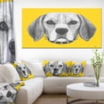 thumbnail image 1 of Funny Beagle Dog with Collar - Animal Canvas Art Print, 1 of 1