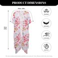thumbnail image 6 of HELLHERO High Quality Fabrics Long Kimono Swimsuit Cover Up for Beach Lightweight Casual Cherry Blossom, 6 of 6