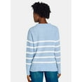 thumbnail image 5 of Time and Tru Women's Chenille Sweater with Long Sleeves, Midweight, Sizes XS-XXXL, 5 of 5