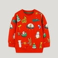 thumbnail image 3 of URMAGIC Toddler Boy Sweatshirts Crewneck Long Sleeve Pullover Cotton Santa Claus Print Top Sweater Shirts, 3 of 7