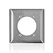 thumbnail image 3 of Leviton 3004816 C-Series Plaque Murale en Acier Inoxydable et Métal à 2 Rangées pour Réceptacle, 3 of 3