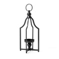 thumbnail image 2 of Glitzhome  Farmhouse Rustic Metal Lanterns Hanging Candle Holder Black S, 2 of 5