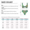 thumbnail image 2 of Kdxio Colourful Tie Dye Print Women's 2 Piece High Waisted Wrap Spaghetti Strap Summer Swimsuit Bikini Set-Large, 2 of 5
