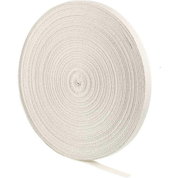 Twill Tape Ribbon Soft Natural Twill Tape Herringbone Webbing Tape Sewing Twill Ribbon for DIY Craft Making (Beige,1/2 Inch, 82 Yards)