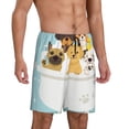 thumbnail image 2 of Rateoe Cute Dog In Bathtub Print Men's Lounge Shorts – Soft & Breathable Pajama Bottoms with Pockets, Elastic Waistband, Lightweight Sleepwear for Nightwear & Loungewear-Large, 2 of 6