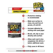 Flex Seal, Liquid Rubber, 32 Oz., Black, Waterproof Roof Coating