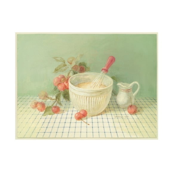 Trademark Fine Art 'Cherries Painting' Canvas Art by Danhui Nai