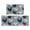 Rooster and Foliage Grey Pattern, variant on Rooster and Floral White Pattern Anti Fatigue Kitchen Rugs Set Of 2, Non Slip Washable Decorative Floor Mats for Kitchen Sink Laundry, 17"x30" and 17"x47"