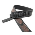 thumbnail image 4 of Walker & Williams G-800 Soft Black Leather Strap Brown Gator Inserts & Padded Back, 4 of 8
