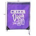 thumbnail image 2 of Cheer Bags, Pom Pom and Cheerleader drawstring Backpacks, Cheerleader Team bags, 2 of 2