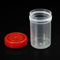 thumbnail image 4 of Uxcell 90mL Sample Cups Sample Containers Leak Proof Screw Cap for Lab Home Red 5 Pack, 4 of 6