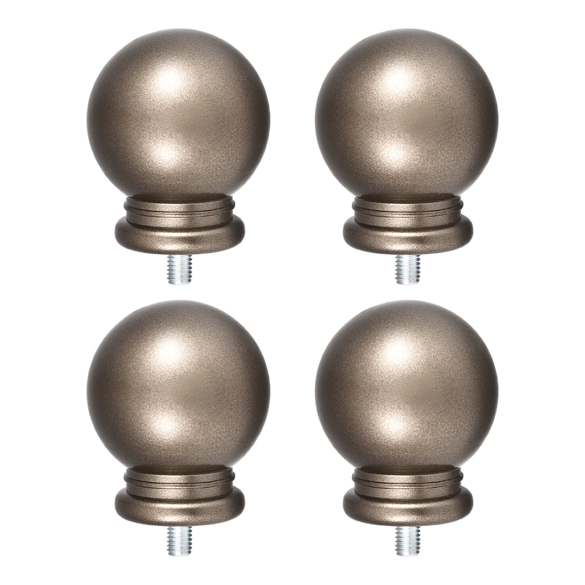 Curtain Rod Finials Plastic End,Fit For 15.8mm Diameter (Max.) Rod