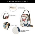 thumbnail image 4 of FORMRS Crossbody Bag for Women Quilted Travel Shoulder Cell Phone Purse with Chain Strap Handbag, Beige Butterflies, 4 of 7