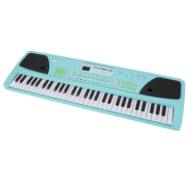 Electronic Digital Piano, Electric Piano 61 Key Musical Instrument USB with Microphone for Boys Girls