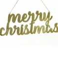 thumbnail image 4 of HGTV Home Collection by National Tree Company  Christmas Wall Sign, Gold, Metal, Merry Christmas, Script Writing with String Loop, 19 Inch, 4 of 4