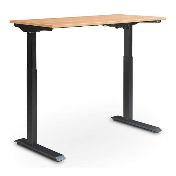 UrbanPro Electric Height Adjustable Standing Desk Light Brown